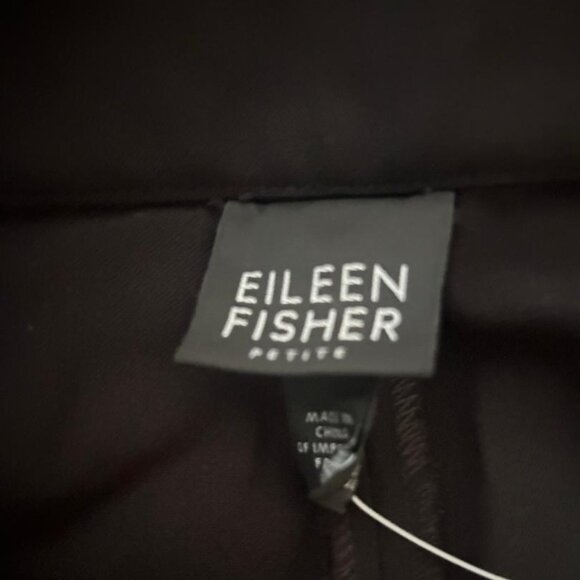 Eileen Fisher Black Straight Pants Size PP New With Tags - Picture 9 of 16